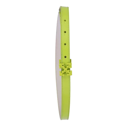 Green - Back - Off White Mens Arrow Leather Belt