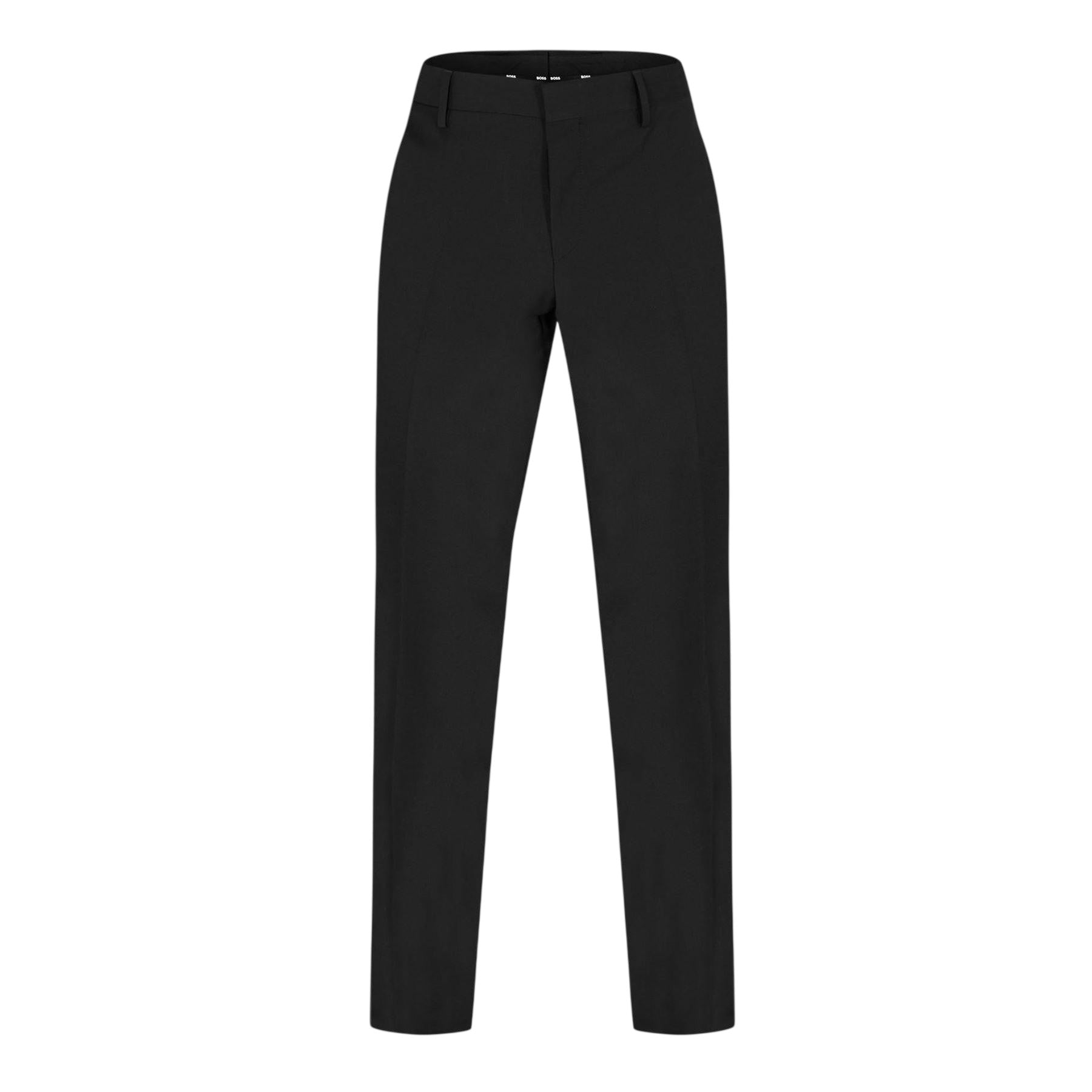 Black - Front - Hugo Boss Mens H-Genius Straight Trousers