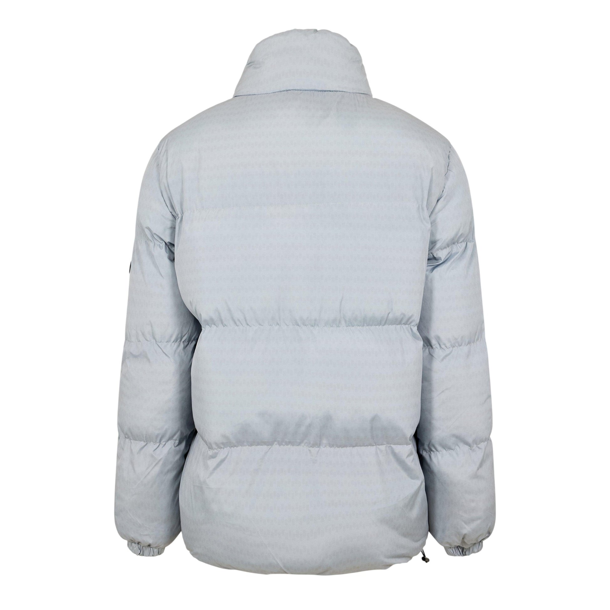Grey - Back - 274 Studio Mens Quilted Zipped Puffer Jacket