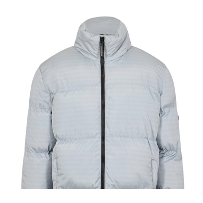Grey - Side - 274 Studio Mens Quilted Zipped Puffer Jacket