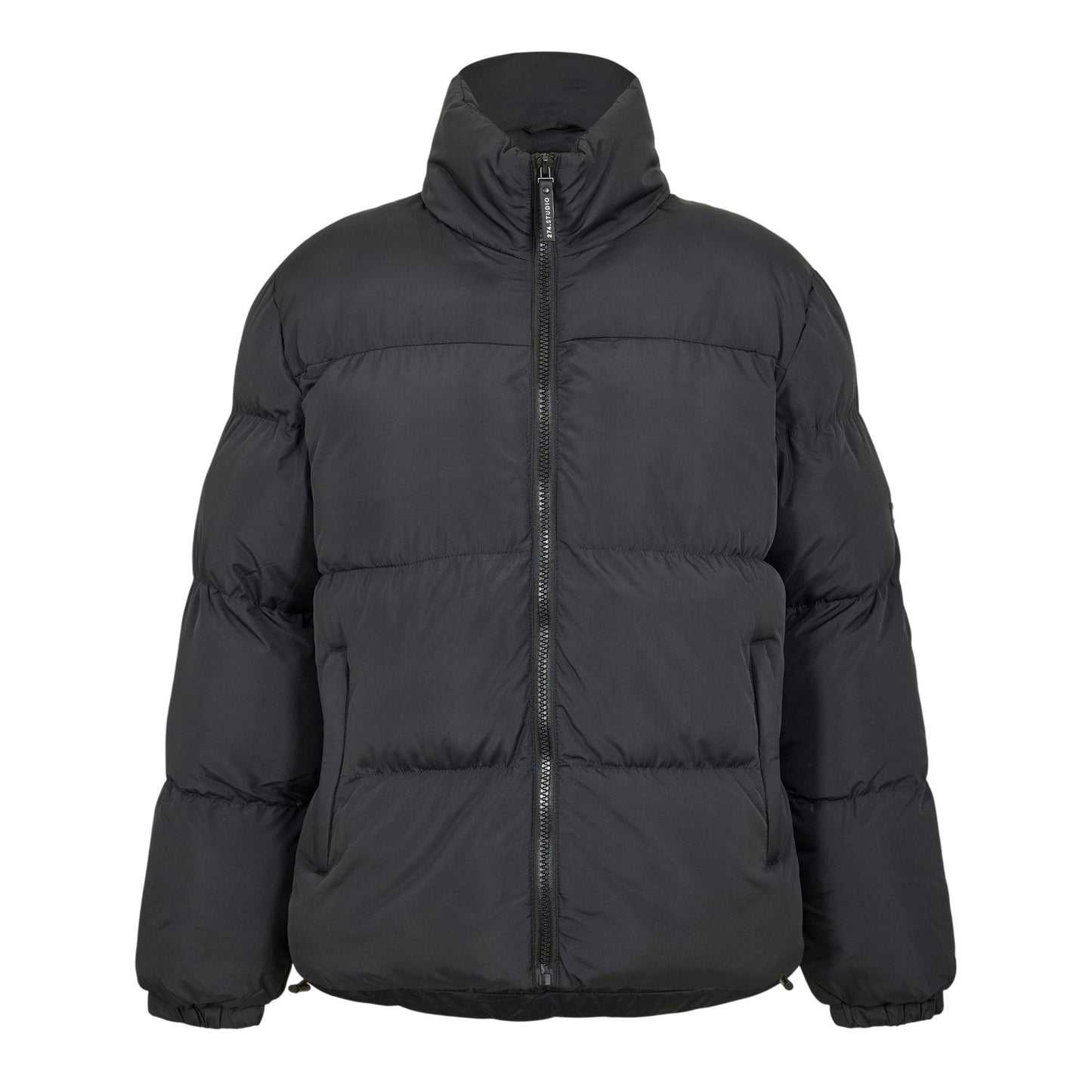 Black - Front - 274 Studio Mens Quilted Zipped Puffer Jacket