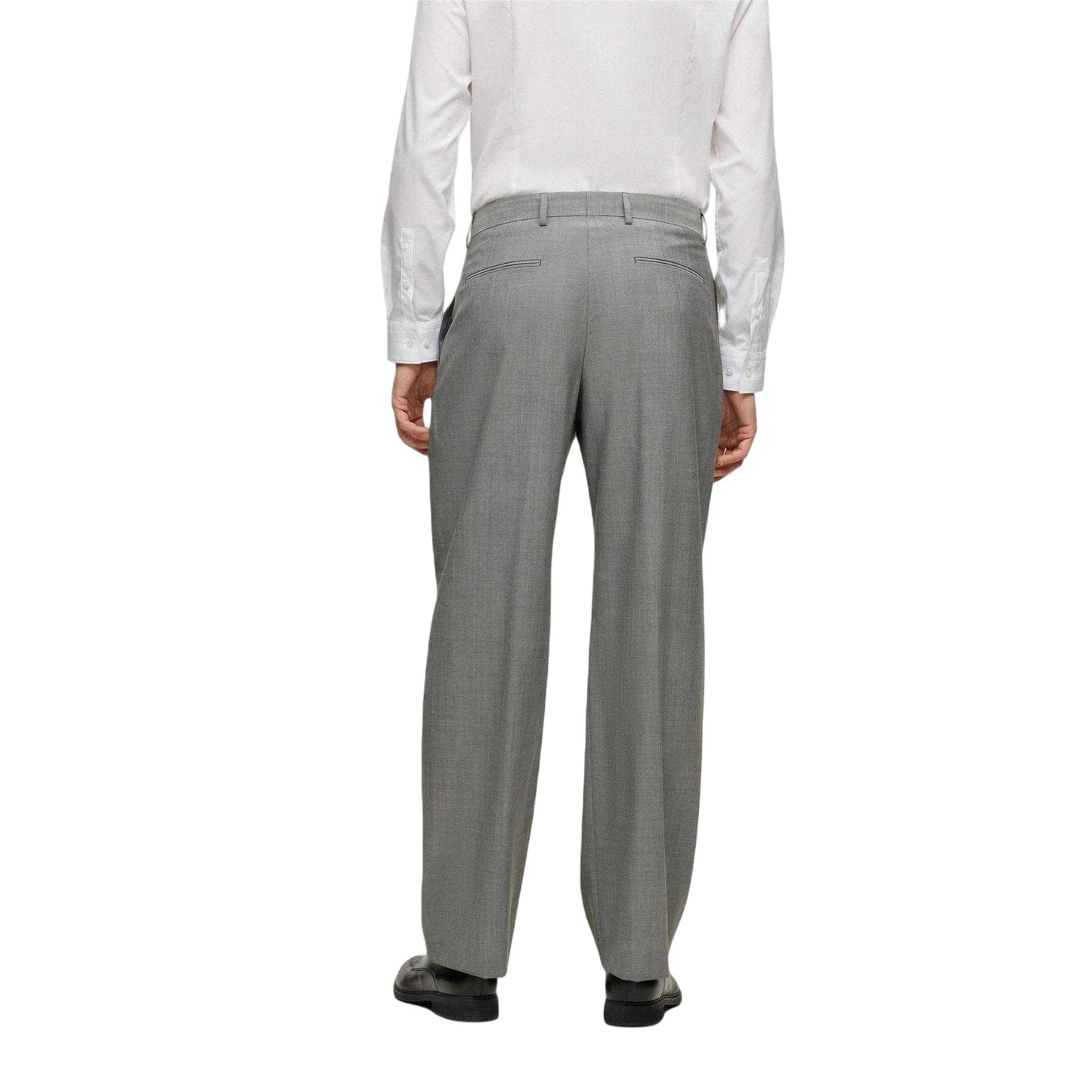Black - Back - Boss Mens Tailored Trousers
