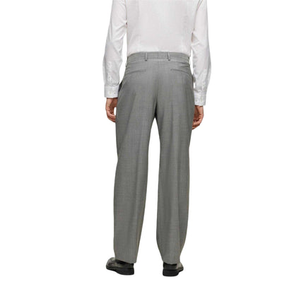 Black - Back - Boss Mens Tailored Trousers