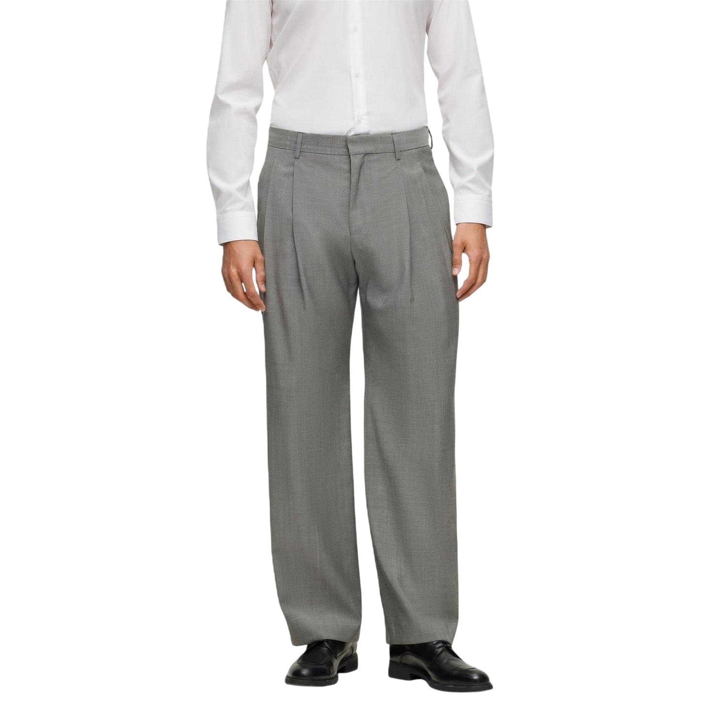 Black - Side - Boss Mens Tailored Trousers