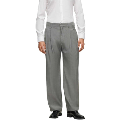 Black - Side - Boss Mens Tailored Trousers