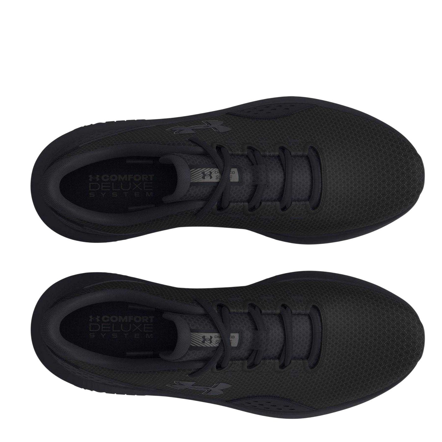 Black-Pink - Side - Under Armour Mens Ascend Logo Low Cut Shoes