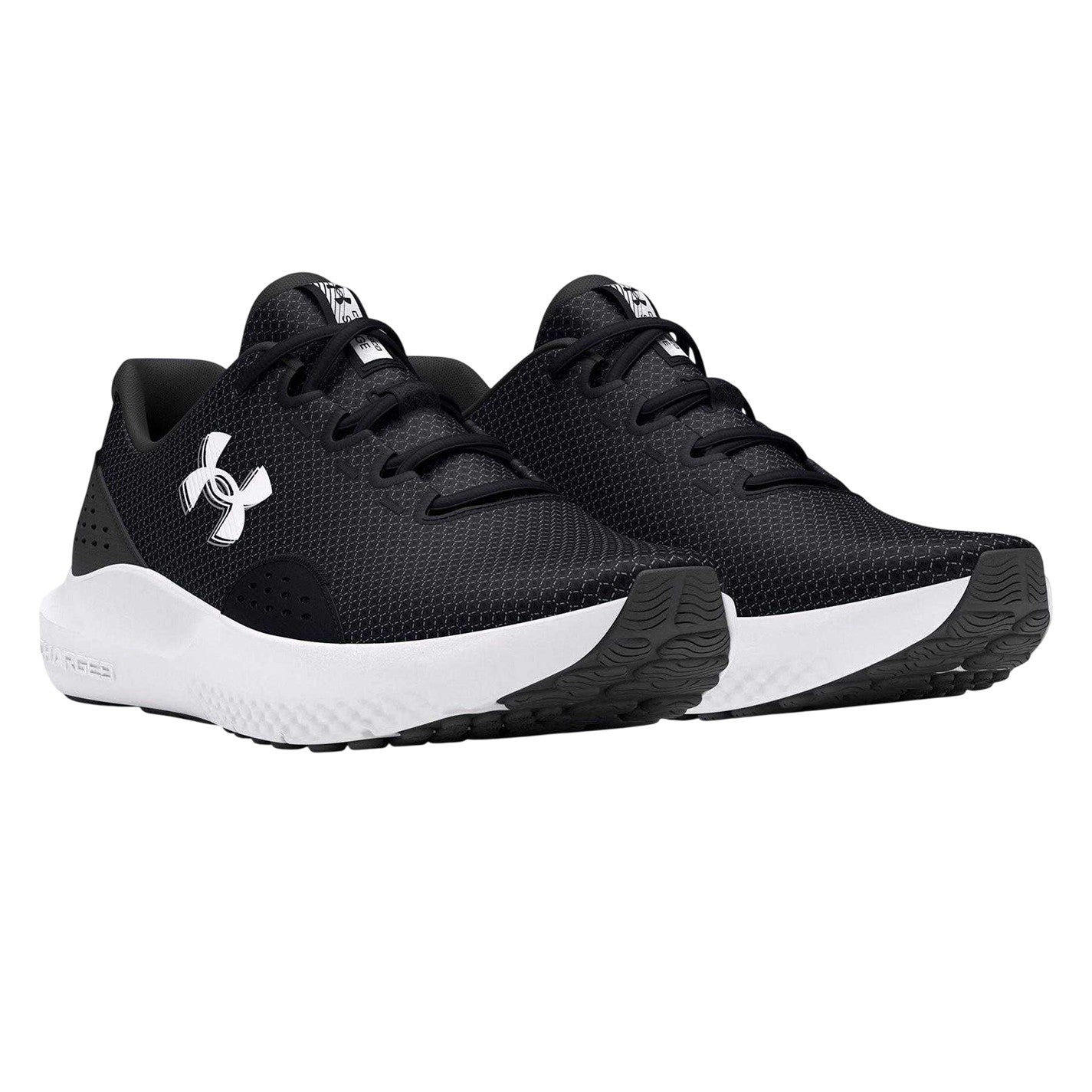 Black-White - Lifestyle - Under Armour Mens Ascend Logo Low Cut Shoes