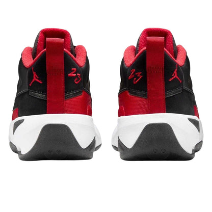 Black-Red - Back - Nike Mens Air Jordan Max Aura 7 Leather Basketball Shoes