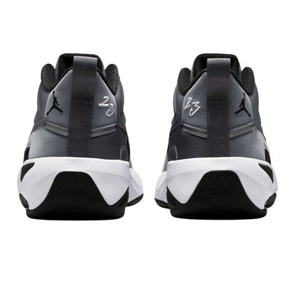Grey-Black - Back - Nike Mens Air Jordan Max Aura 7 Leather Basketball Shoes