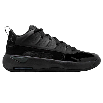 Black-Grey - Front - Nike Mens Air Jordan Max Aura 7 Leather Basketball Shoes