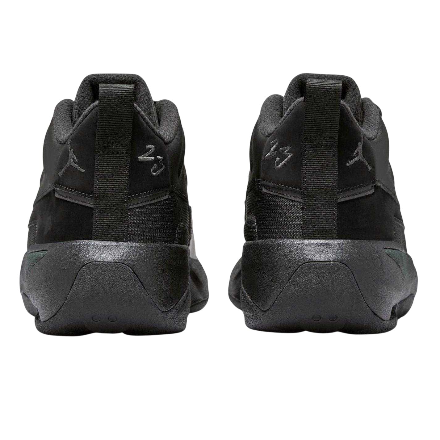 Black-Grey - Back - Nike Mens Air Jordan Max Aura 7 Leather Basketball Shoes