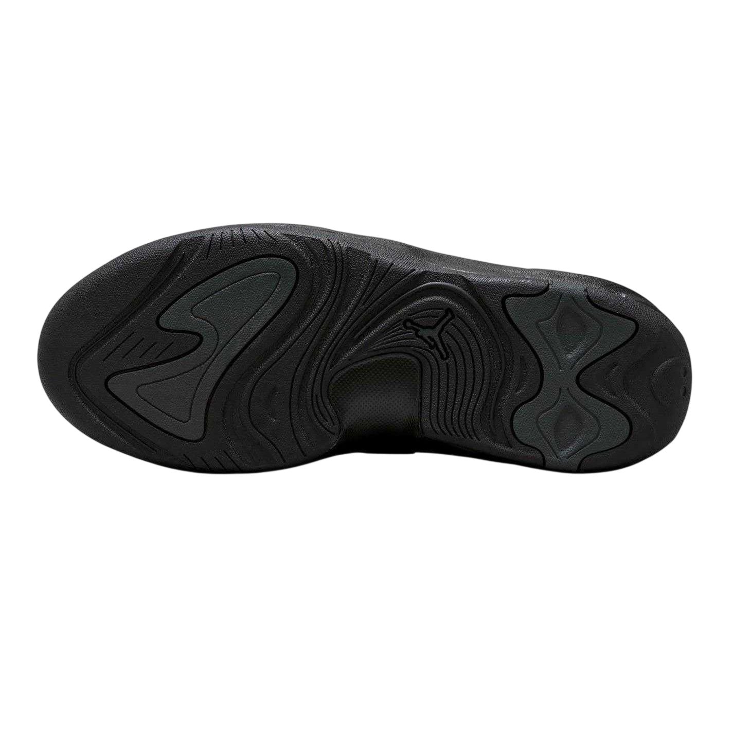 Black-Grey - Side - Nike Mens Air Jordan Max Aura 7 Leather Basketball Shoes