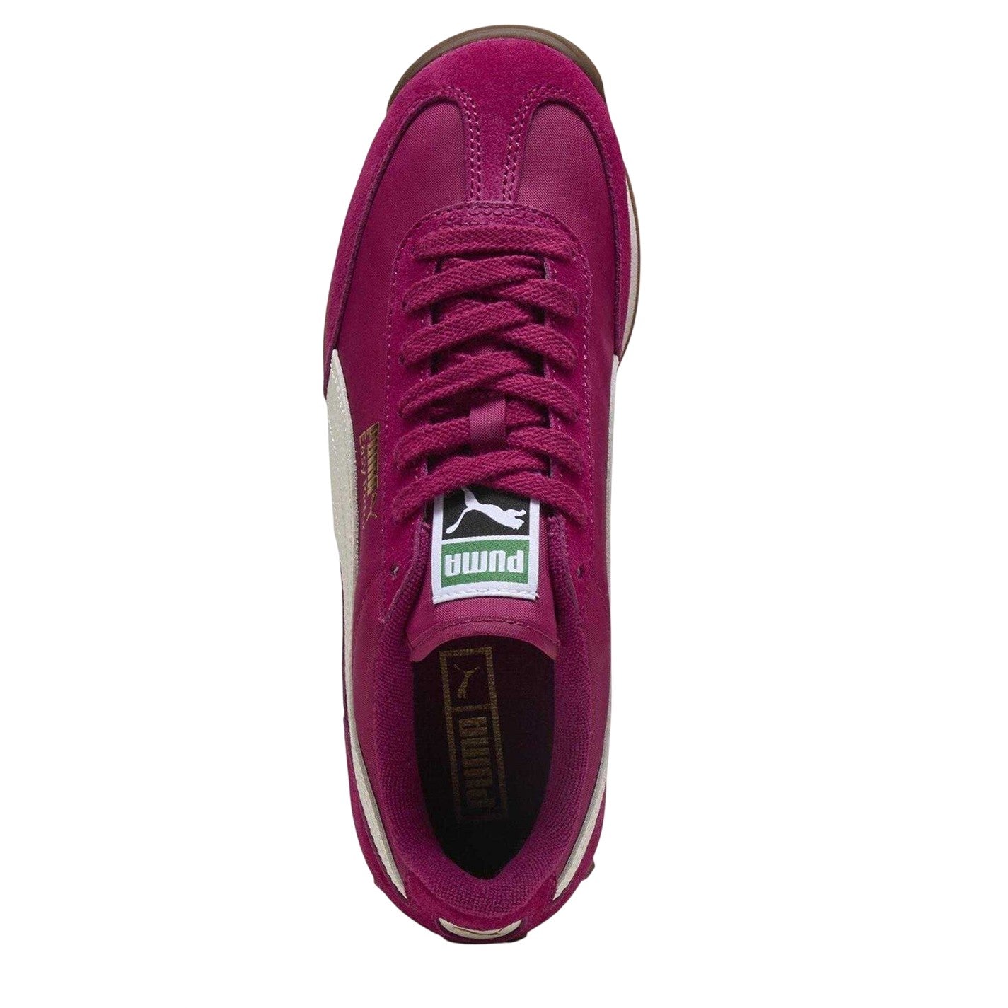 Berry-White - Side - Puma Womens-Ladies Easy Rider Suede Trainers