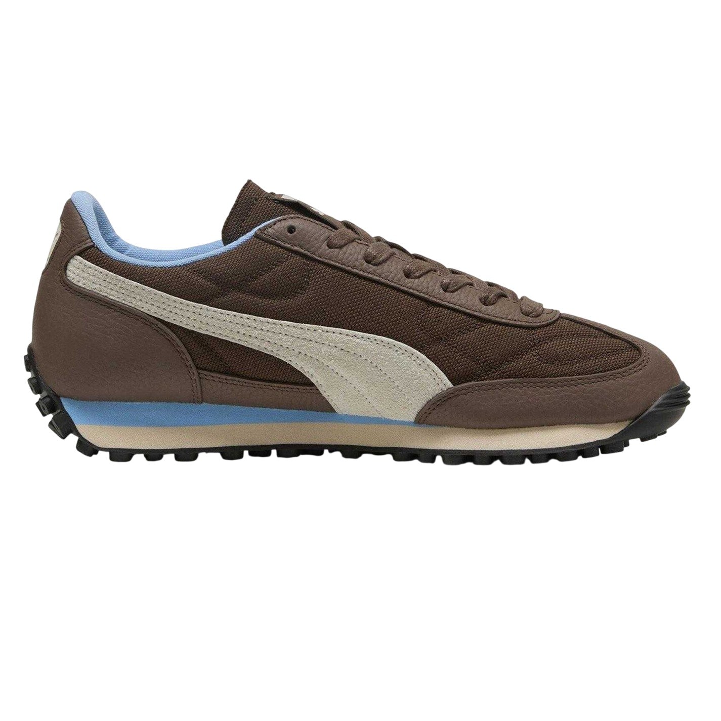 Brown-Blue - Front - Puma Womens-Ladies Easy Rider Suede Trainers