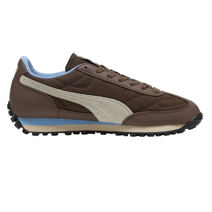 Brown-Blue - Front - Puma Womens-Ladies Easy Rider Suede Trainers