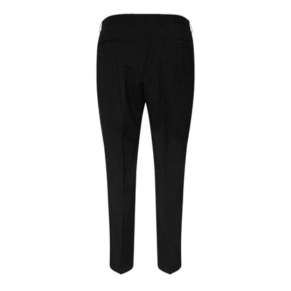 Black - Back - Hugo Boss Mens H-Genius Virgin Wool Slim Trousers