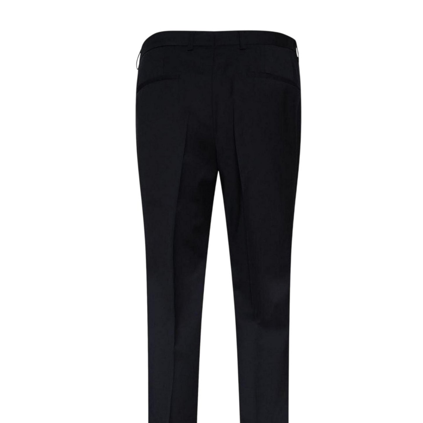 Dark Blue - Side - Hugo Boss Mens H-Genius Virgin Wool Slim Trousers