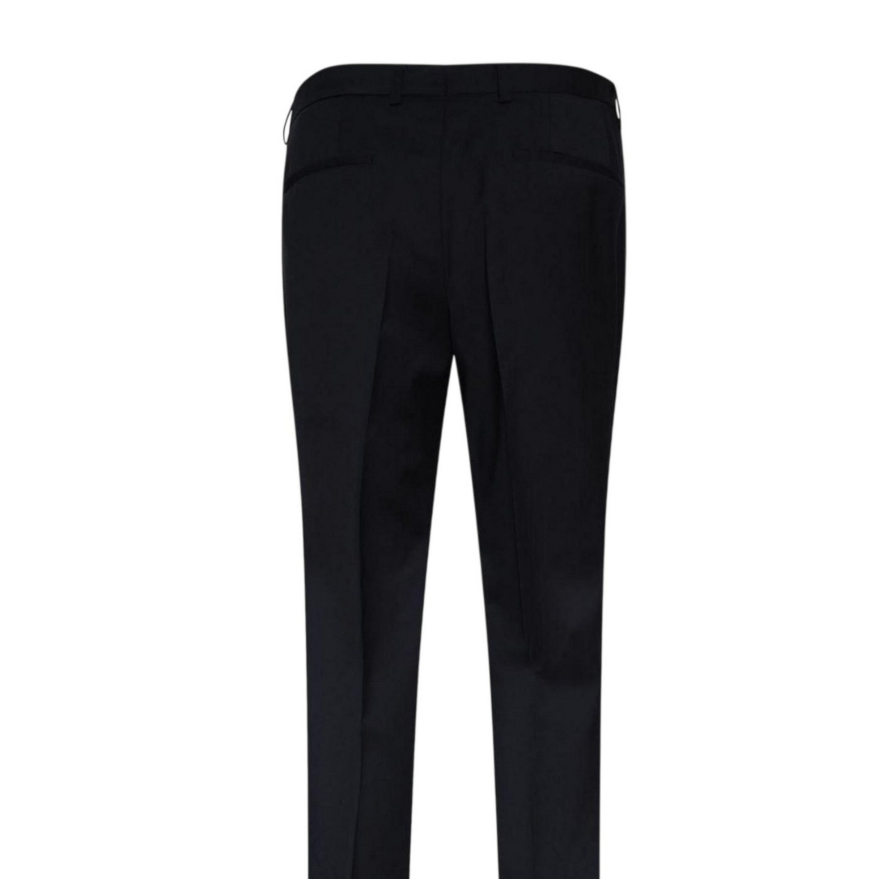 Dark Blue - Side - Hugo Boss Mens H-Genius Virgin Wool Slim Trousers