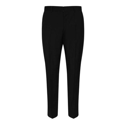 Black - Front - Hugo Boss Mens H-Genius Virgin Wool Slim Trousers