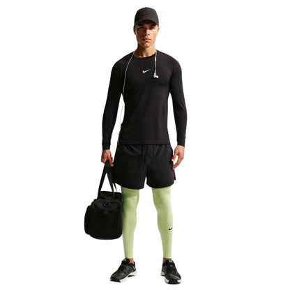 Lime - Side - Nike Mens Dri-FIT Training Tights