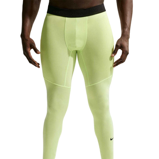 Lime - Front - Nike Mens Dri-FIT Training Tights