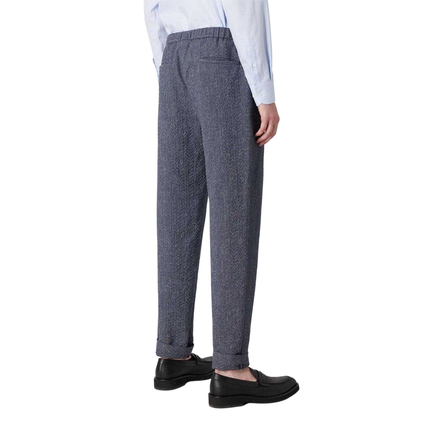 Navy - Back - Emporio Armani EA7 Mens Woven Trousers