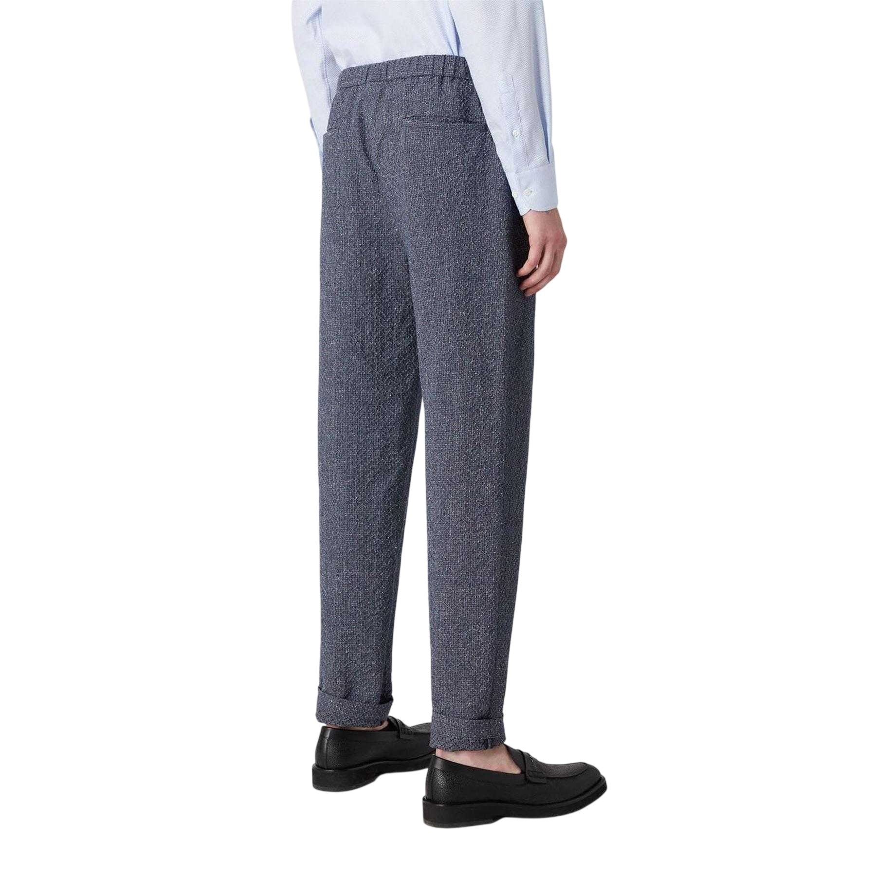Navy - Back - Emporio Armani EA7 Mens Woven Trousers