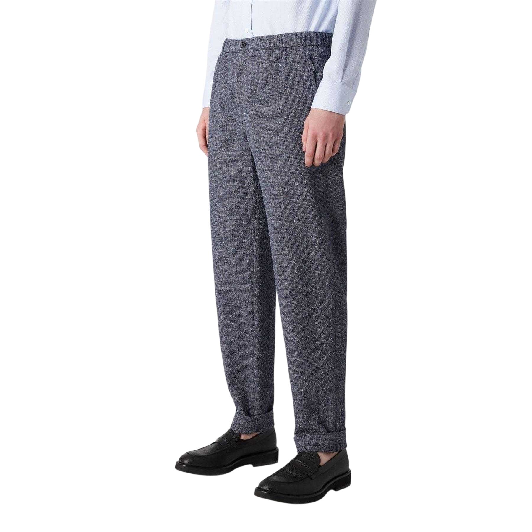 Navy - Lifestyle - Emporio Armani EA7 Mens Woven Trousers