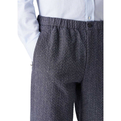 Navy - Pack Shot - Emporio Armani EA7 Mens Woven Trousers