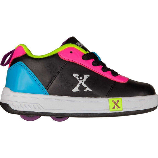 Black-Pink - Front - Sidewalk Sport Childrens-Kids Lane Wheeled Sports Trainers