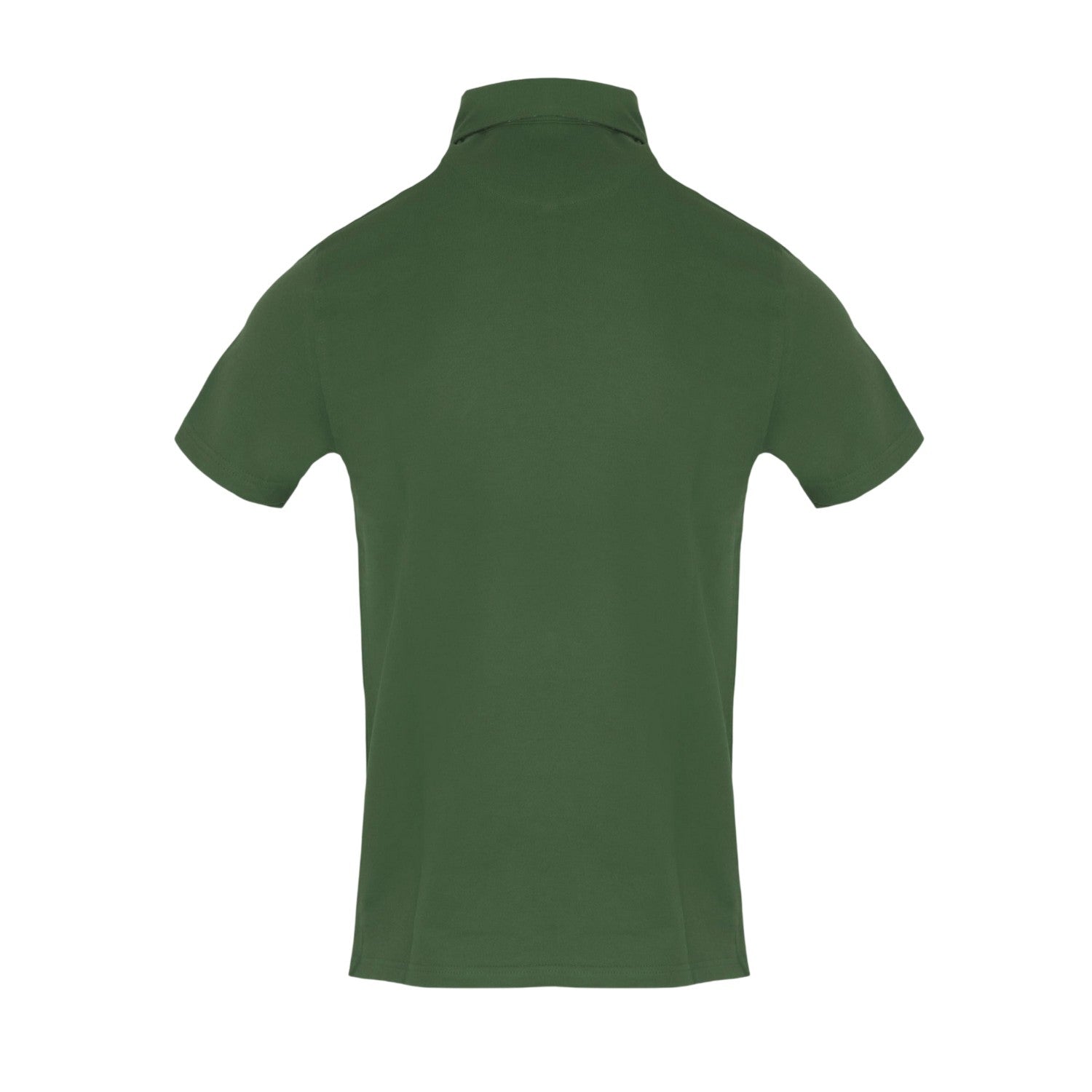 Military Green - Back - Aquascutum Mens Logo Cotton Polo Shirt