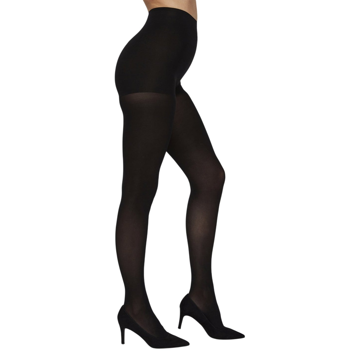 Black - Front - Vero Moda Womens-Ladies Opaque Tights