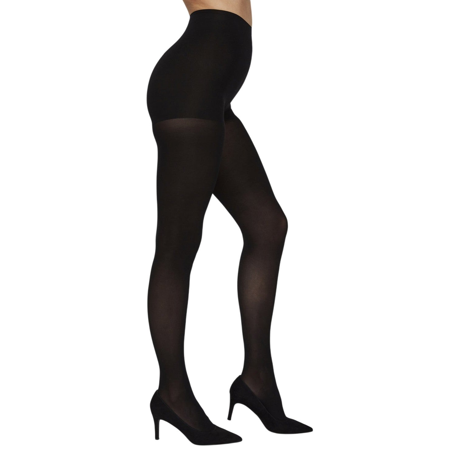 Black - Front - Vero Moda Womens-Ladies Opaque Tights