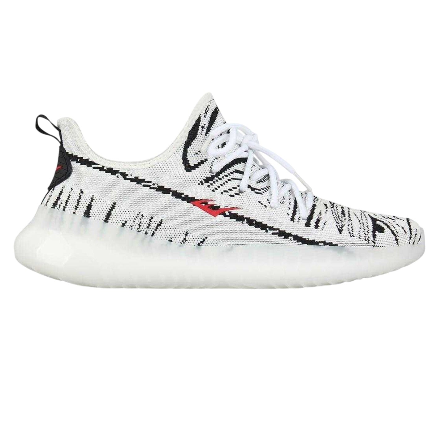 White-Black-Red - Front - Everlast Mens Rassay Lace Up Shoes