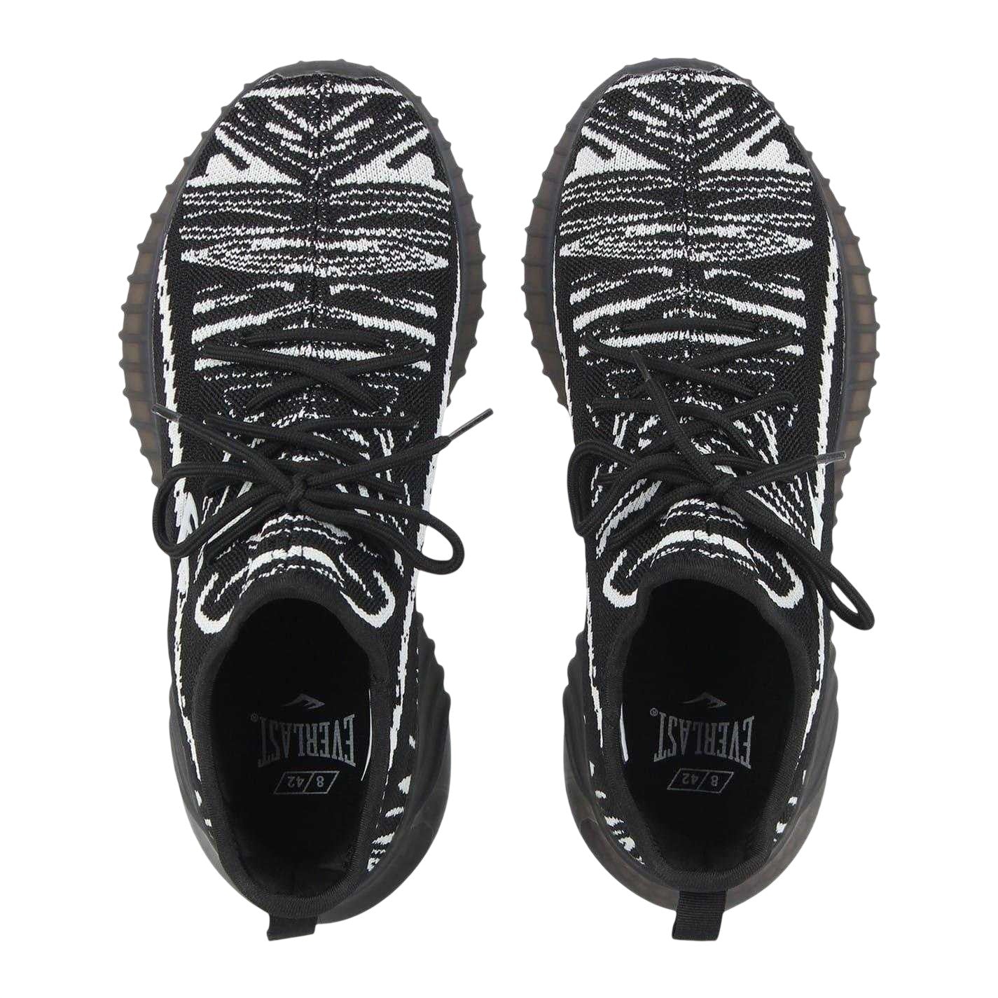 Black-White - Side - Everlast Mens Rassay Lace Up Shoes