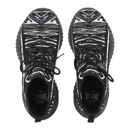 Black-White - Side - Everlast Mens Rassay Lace Up Shoes