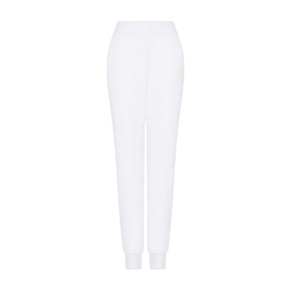 White - Front - Armani Exchange Womens-Ladies Cotton Blend Trousers