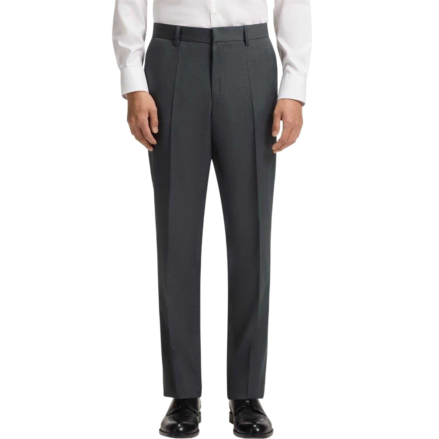 Dark Grey - Side - Boss Mens Lenon Flat Fronted Trousers