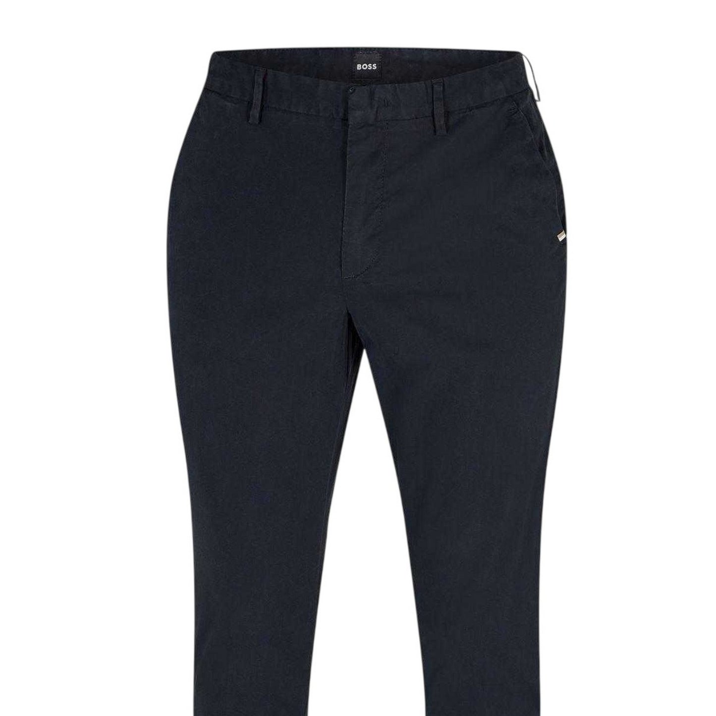 Black - Back - Boss Mens Kaito3 Straight Leg Work Trousers