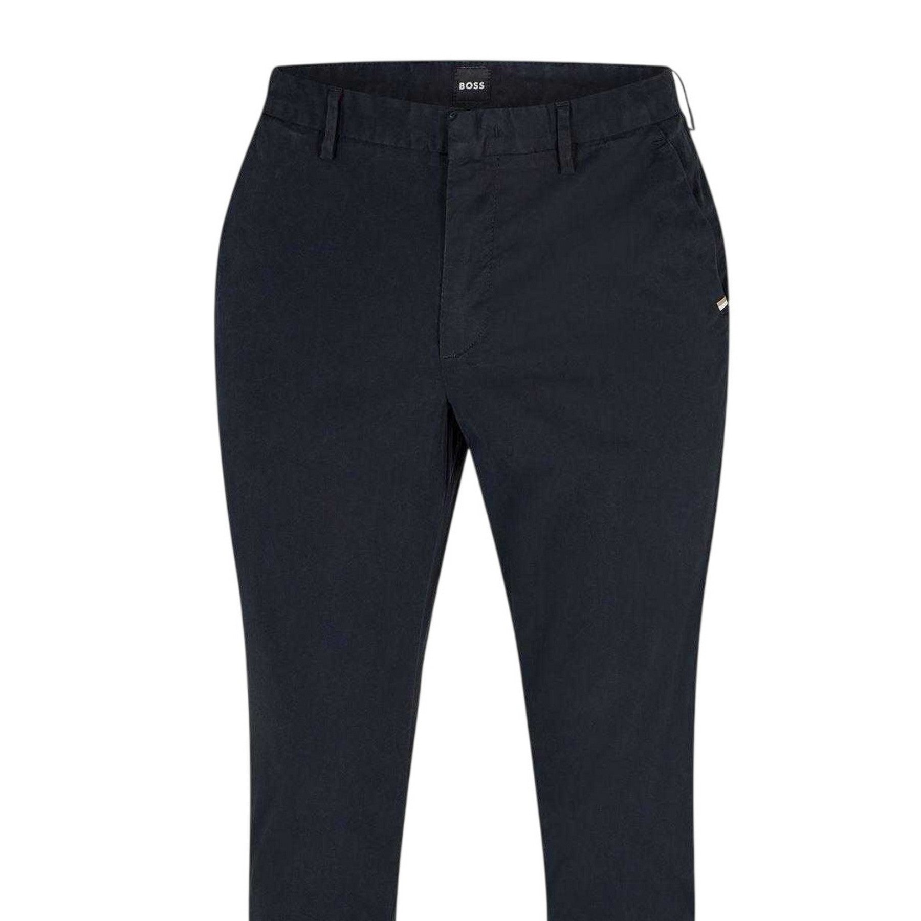 Black - Back - Boss Mens Kaito3 Straight Leg Work Trousers