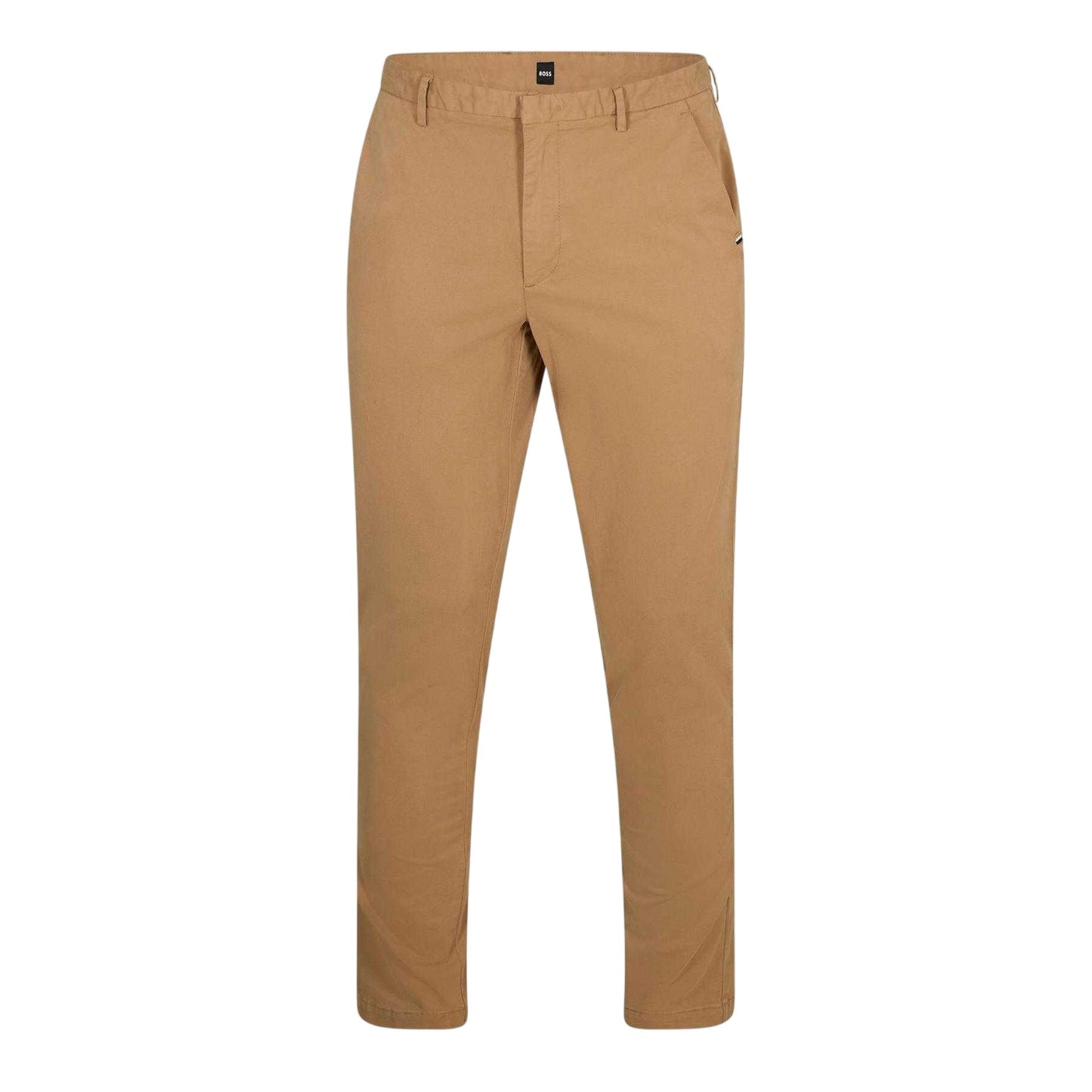 Light Beige - Front - Boss Mens Kaito3 Straight Leg Work Trousers
