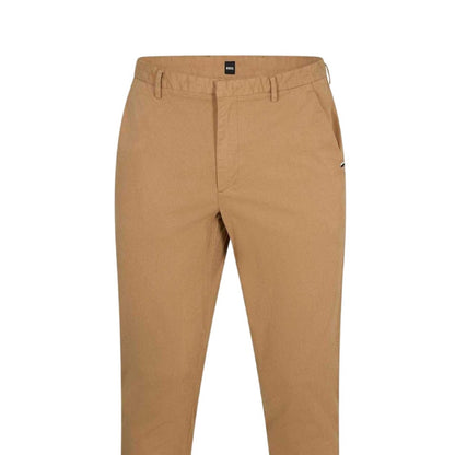 Light Beige - Back - Boss Mens Kaito3 Straight Leg Work Trousers