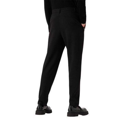 Black - Back - Emporio Armani EA7 Mens Wool Blend Trousers