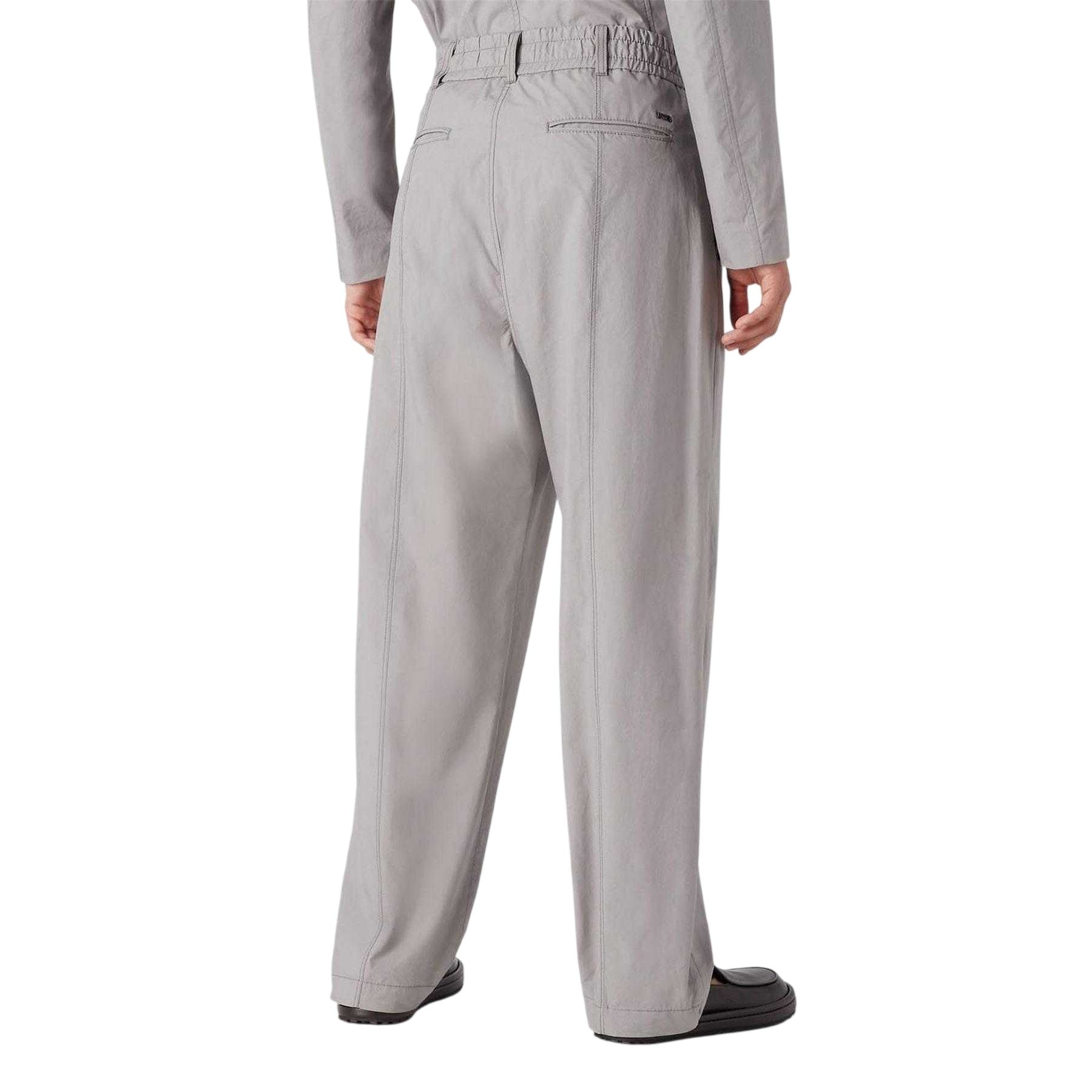 Grey - Back - Emporio Armani EA7 Mens Relaxed Fit Trousers