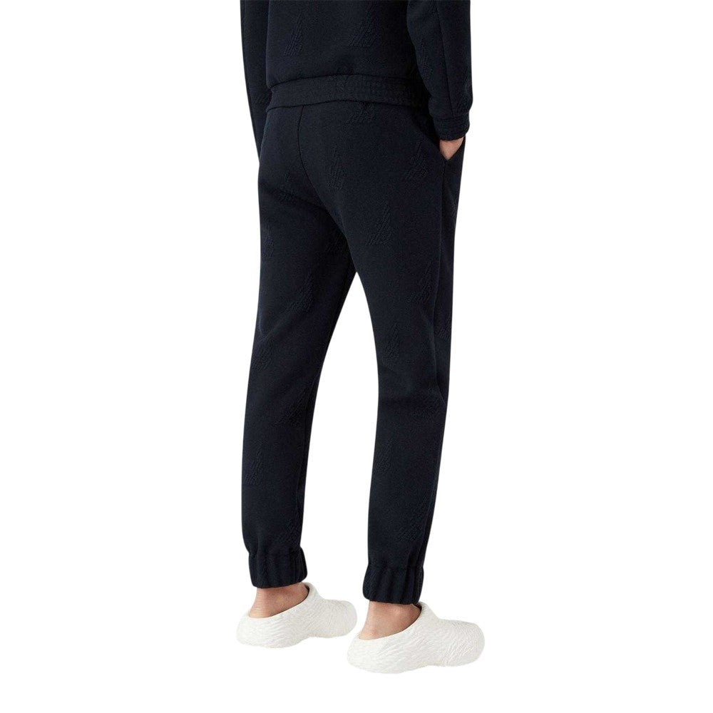 Navy - Back - Emporio Armani EA7 Mens Polyester Blend Tonal Trousers