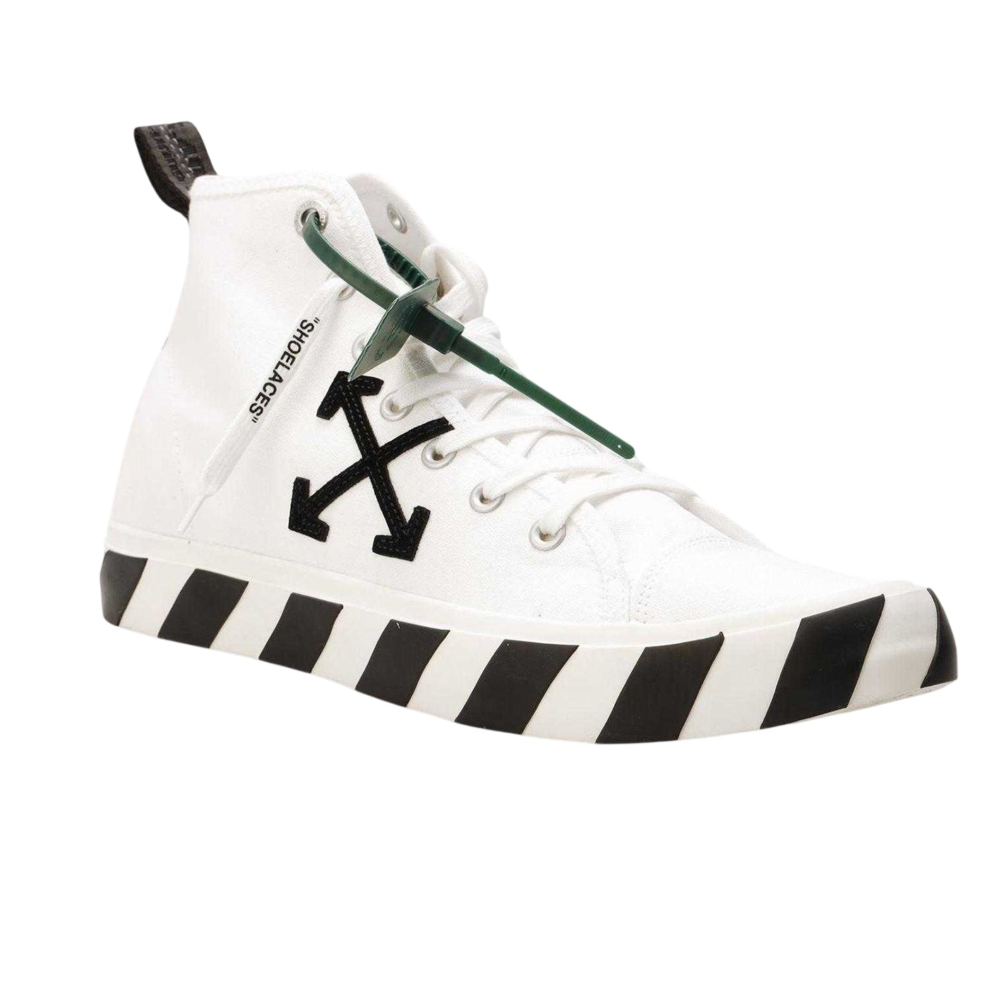 White-Black - Back - Off White Mens Vulcan Arrow Logo Trainers
