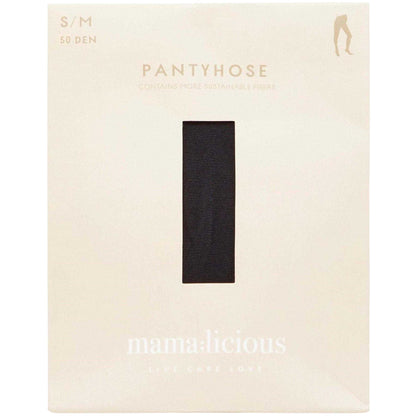 Black - Lifestyle - Mamalicious Womens-Ladies Maternity Tights (Pack of 2)