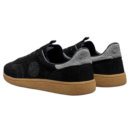 Black-Gum - Back - Pretty Green Mens Suede Trainers