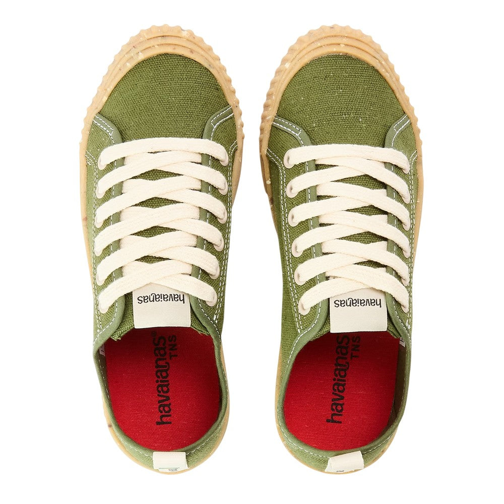 Green - Side - Havaianas Womens-Ladies Plain Trainers