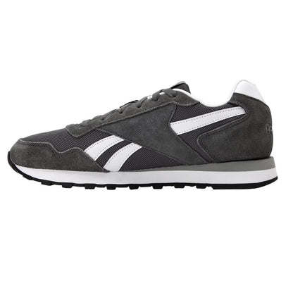 Grey Five-White - Back - Reebok Mens Glide Leather Flat Trainers